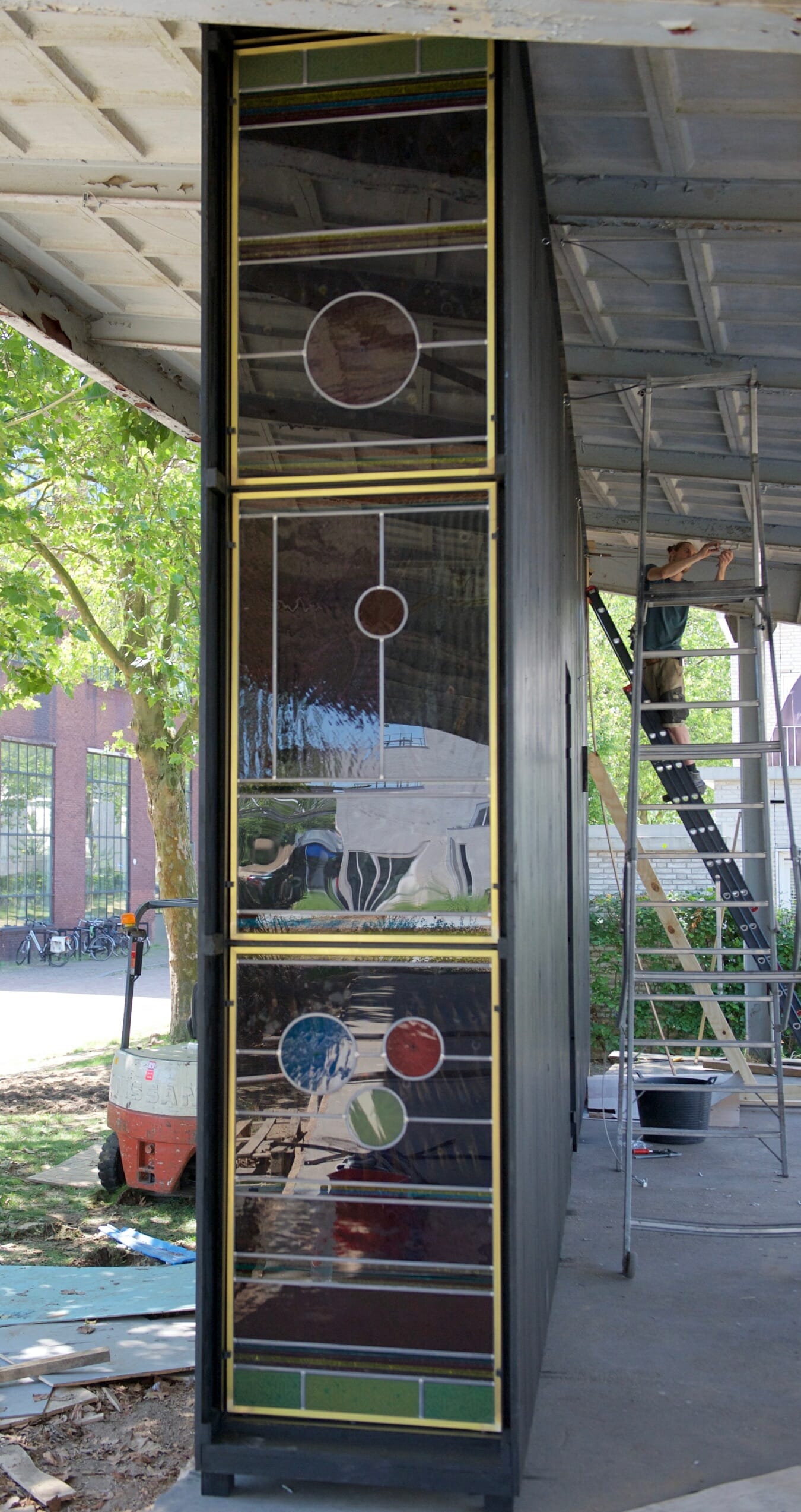 Exterior Stilte corridor, in collaboration with Piet Hein Eek, Eindhoven, 2017